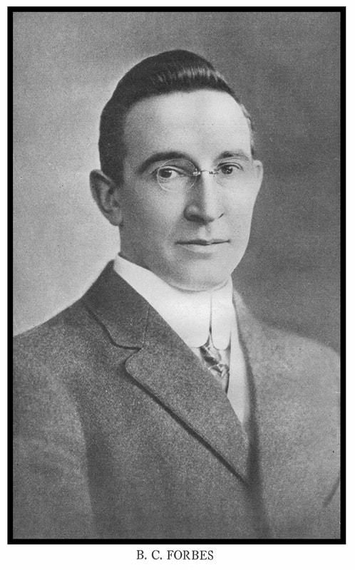 High-quality greyscale image of B. C. Forbes