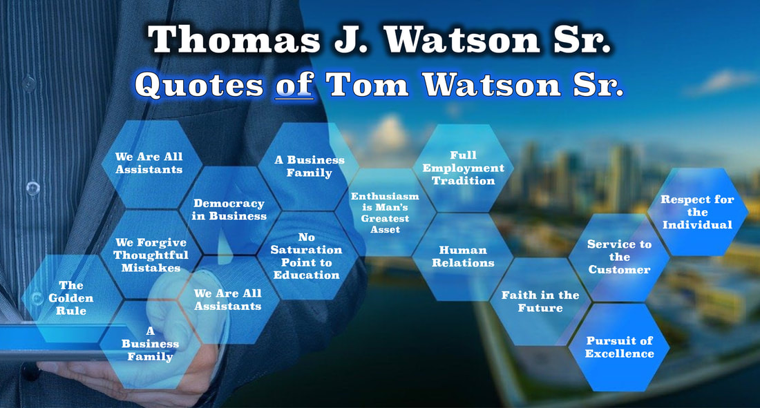 High-quality, color slide of the Quotes of Tom Watson Sr.