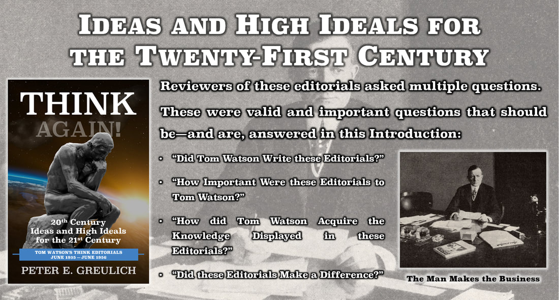 Image of Introduction from THINK Again!: 20th Century Ideas and High Ideals for the 21st Century..