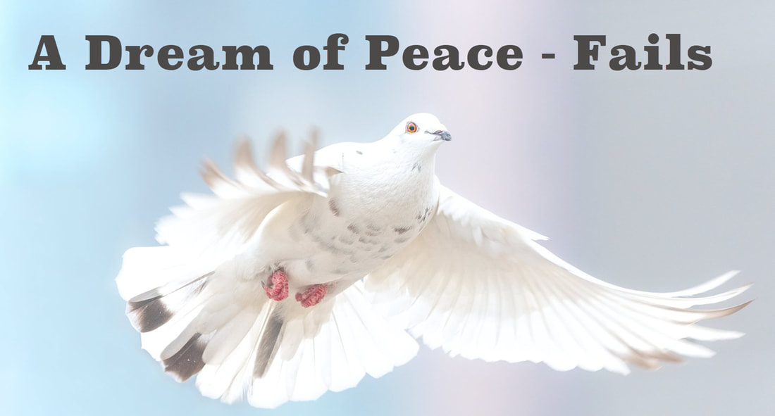 Picture of a white dove in flight with the tagline: 